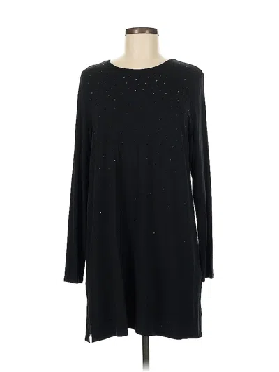 Pre-owned Jjill Casual Dress In Black