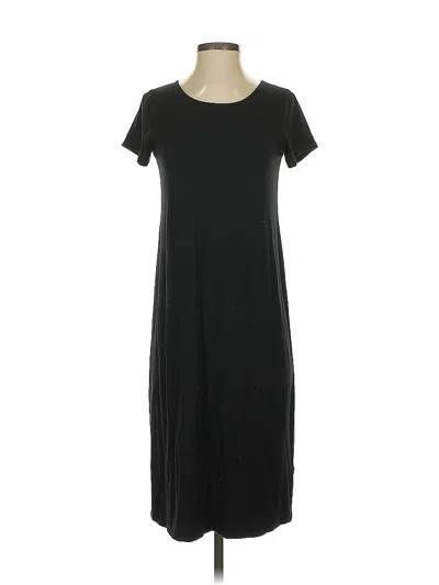 Pre-owned Jjill Casual Dress In Black