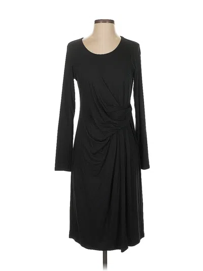 Pre-owned Jjill Casual Dress In Black