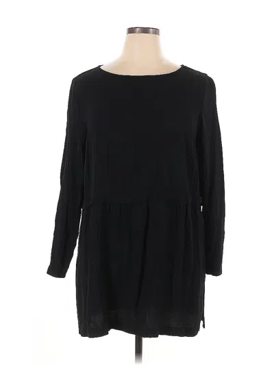 Pre-owned Jjill Casual Dress In Black