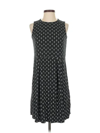 Pre-owned Jjill Casual Dress In Black