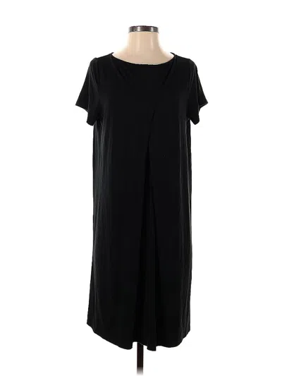Pre-owned Jjill Casual Dress In Black