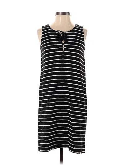 Pre-owned Jjill Casual Dress In Black