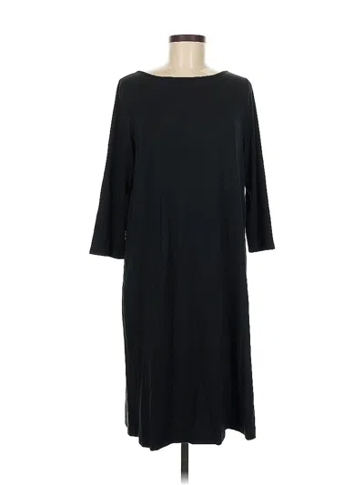 Pre-owned Jjill Casual Dress In Black