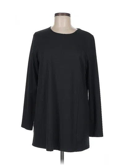 Pre-owned Jjill Casual Dress In Black