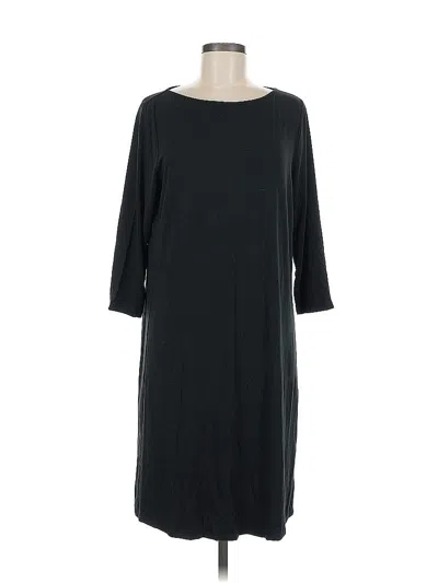 Pre-owned Jjill Casual Dress In Black