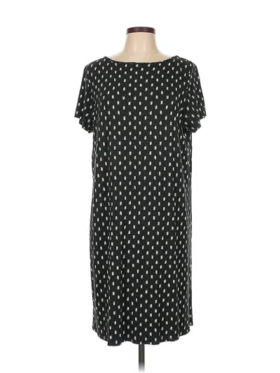 Pre-owned Jjill Casual Dress In Black