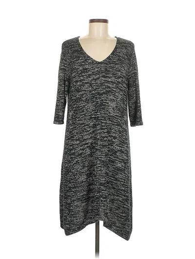 Pre-owned Jjill Casual Dress In Black