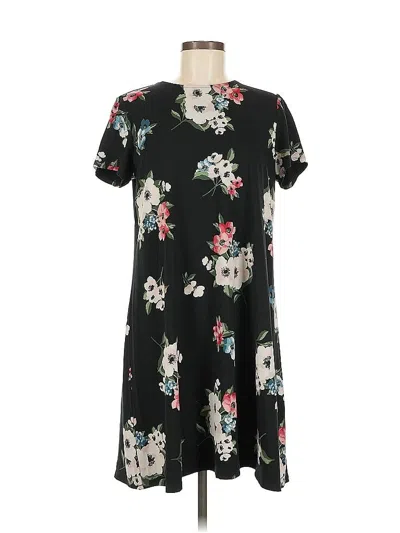 Pre-owned Jjill Casual Dress In Black