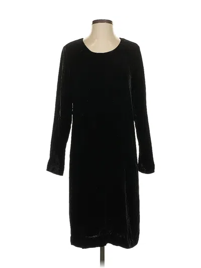 Pre-owned Jjill Casual Dress In Black