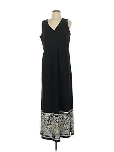 Pre-owned Jjill Casual Dress In Black