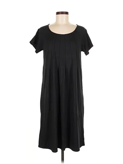Pre-owned Jjill Casual Dress In Black