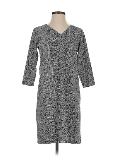 Pre-owned Jjill Casual Dress In Black