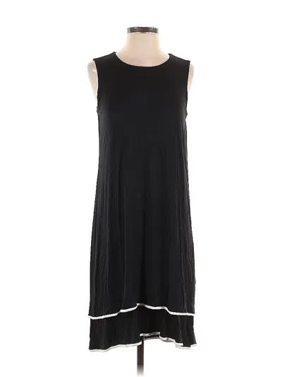 Pre-owned Jjill Casual Dress In Black