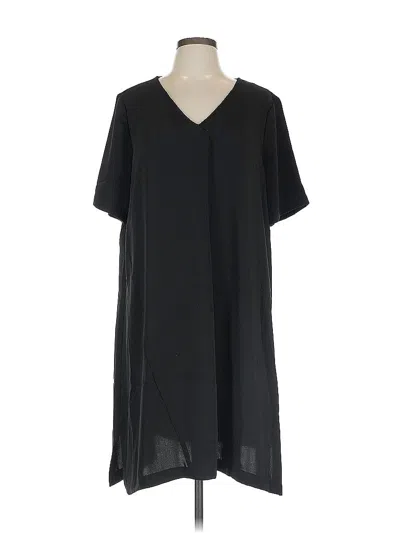 Pre-owned Jjill Casual Dress In Black