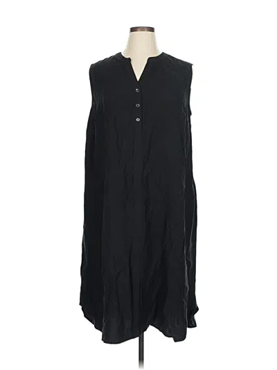 Pre-owned Jjill Casual Dress In Black