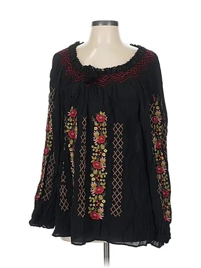 Pre-owned Jjill Casual Dress In Black