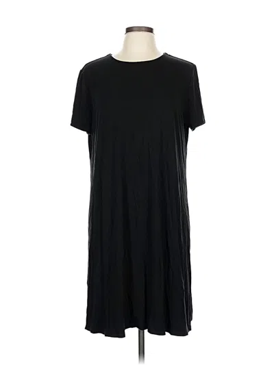 Pre-owned Jjill Casual Dress In Black