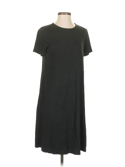 Pre-owned Jjill Casual Dress In Black
