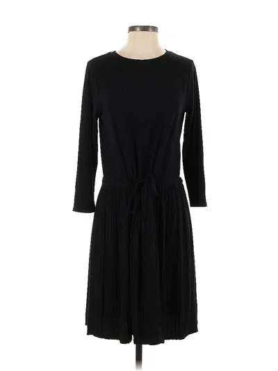Pre-owned Jjill Casual Dress In Black