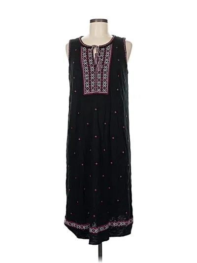 Pre-owned Jjill Casual Dress In Black