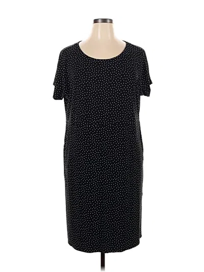 Pre-owned Jjill Casual Dress In Black