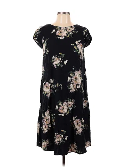 Pre-owned Jjill Casual Dress In Black