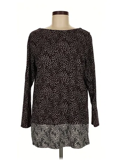 Pre-owned Jjill Casual Dress In Black