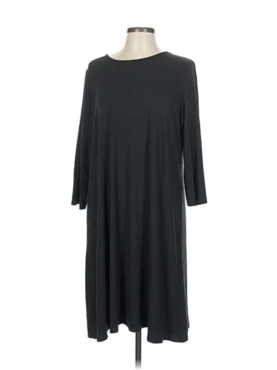 Pre-owned Jjill Casual Dress In Black