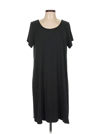Pre-owned Jjill Casual Dress In Black