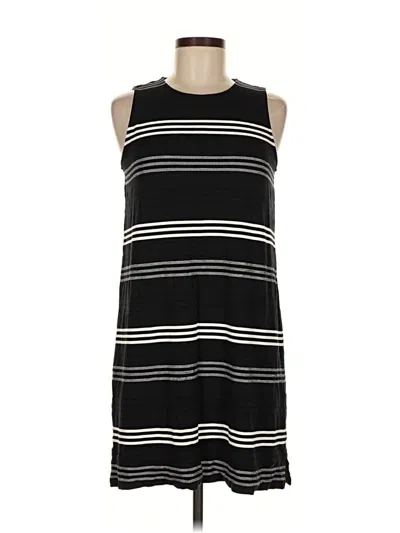 Pre-owned Jjill Casual Dress In Black