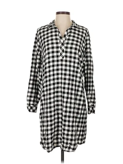 Pre-owned Jjill Casual Dress In Black