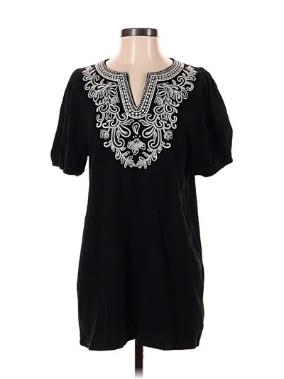 Pre-owned Jjill Casual Dress In Black