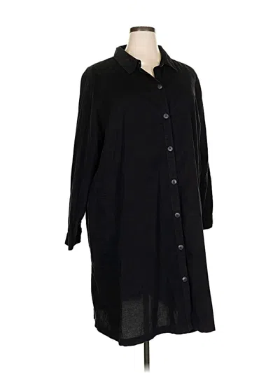 Pre-owned Jjill Casual Dress In Black