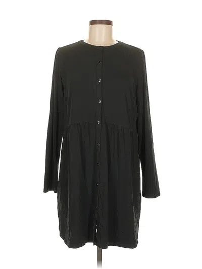 Pre-owned Jjill Casual Dress In Black