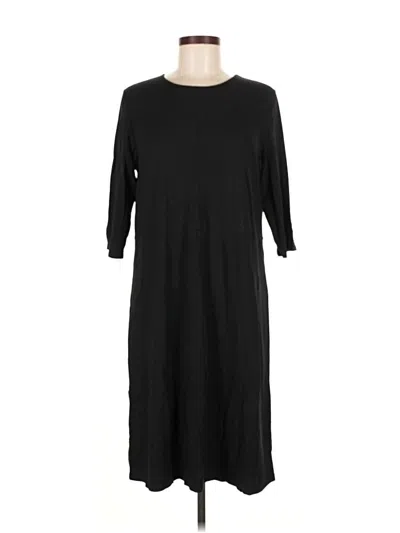 Pre-owned Jjill Casual Dress In Black