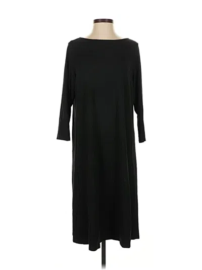 Pre-owned Jjill Casual Dress In Black