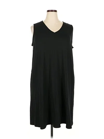 Pre-owned Jjill Casual Dress In Black