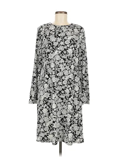 Pre-owned Jjill Casual Dress In Black