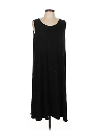 Pre-owned Jjill Casual Dress In Black