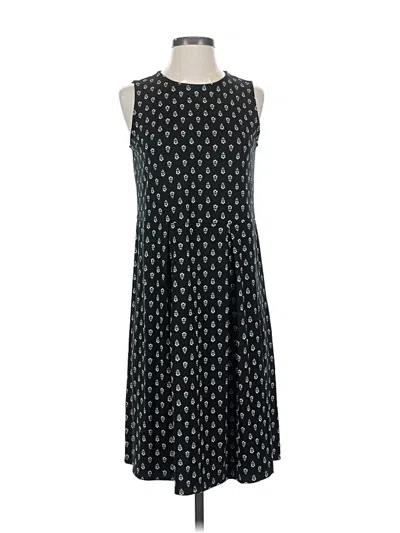 Pre-owned Jjill Casual Dress In Black