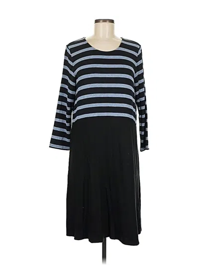 Pre-owned Jjill Casual Dress In Black