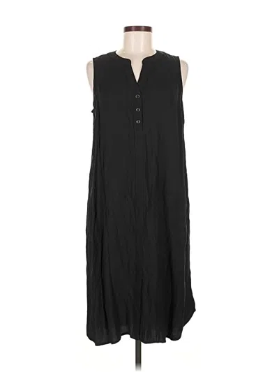 Pre-owned Jjill Casual Dress In Black