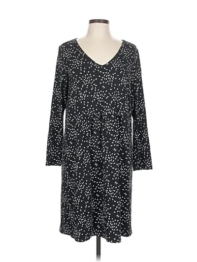 Pre-owned Jjill Casual Dress In Black