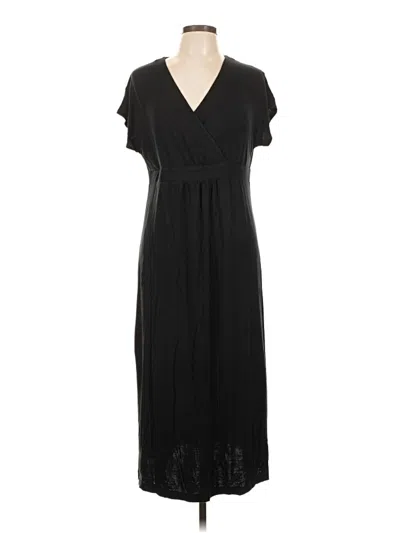Pre-owned Jjill Casual Dress In Black