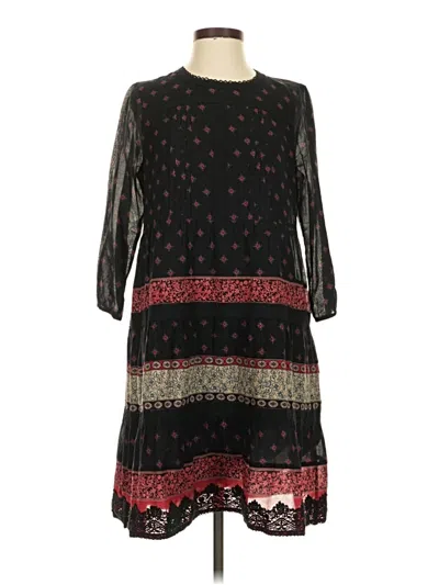 Pre-owned Jjill Casual Dress In Black