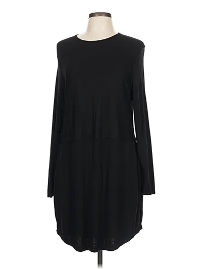 Pre-owned Jjill Casual Dress In Black