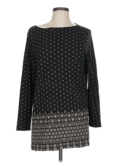 Pre-owned Jjill Casual Dress In Black