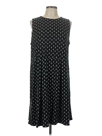 Pre-owned Jjill Casual Dress In Black