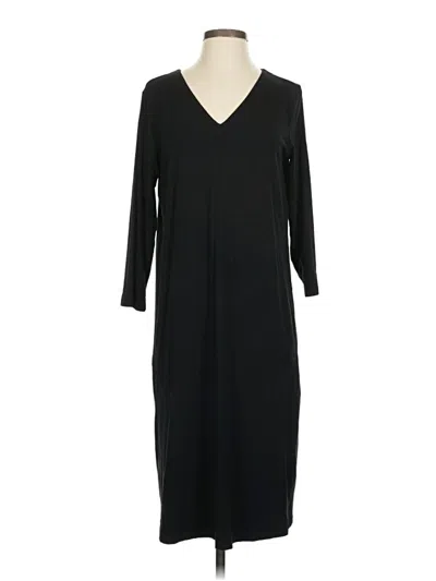 Pre-owned Jjill Casual Dress In Black